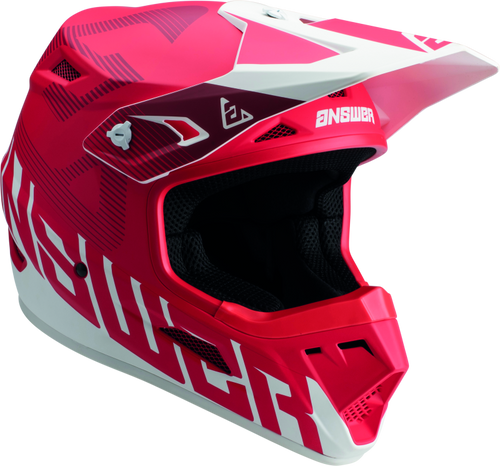 Answer 447750 - AR1 V2 Bold Helmet Red/White Youth - Large
