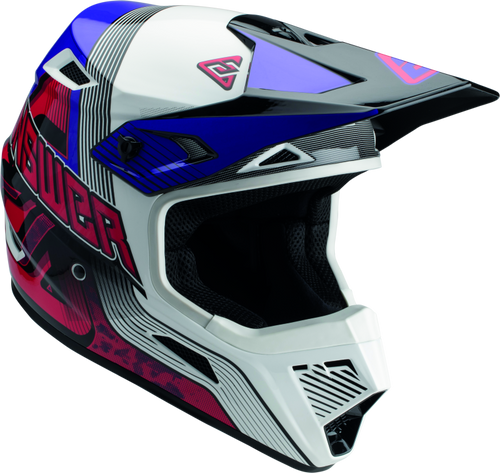 Answer 447685 - AR1 Vendetta Helmet Red/White/Purple - XS