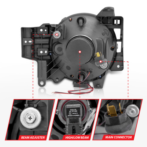 Anzo 111115 - 2007-2013 Toyota Fj Cruiser Projector Headlights w/ Halo Chrome Anzo 111115 - 2007-2013 Toyota Fj Cruiser Projector Headlights w/ Halo Chrome