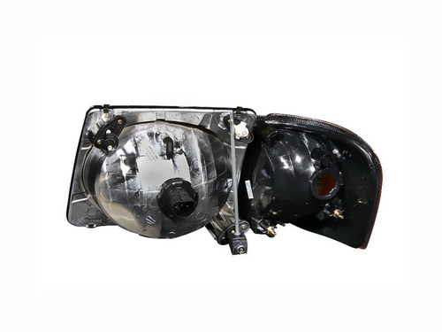 Anzo 111041 - 2001-2005 Ford Explorer Crystal Headlights Black