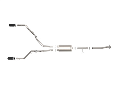 aFe Power 49-33127-B - Vulcan 3in 304 SS Cat-Back Exhaust 2021 Ford F-150 V6 2.7L/3.5L (tt)/V8 5.0L w/ Black Tips aFe Power 49-33127-B - Vulcan 3in 304 SS Cat-Back Exhaust 2021 Ford F-150 V6 2.7L/3.5L (tt)/V8 5.0L w/ Black Tips