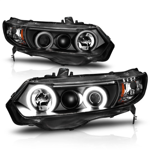 Anzo 121062 - 2006-2011 Honda Civic Projector Headlights w/ Halo Black (CCFL) Anzo 121062 - 2006-2011 Honda Civic Projector Headlights w/ Halo Black (CCFL)