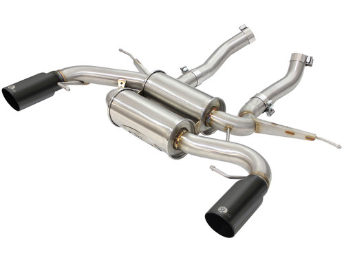 aFe Power 49-36327-B - MACHForce XP 2.5in Axle Back Stainless Exhaust w/ Black Tips 07-13 BMW 335i 3.0L L6 (E90/92) N55