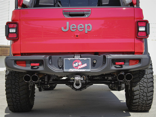 aFe Power 49-38084-B - Vulcan Series 3in-2-1/2in 304 SS Cat-Back 2020 Jeep Gladiator (JT) V6-3.6L w/ Black Tips aFe Power 49-38084-B - Vulcan Series 3in-2-1/2in 304 SS Cat-Back 2020 Jeep Gladiator (JT) V6-3.6L w/ Black Tips