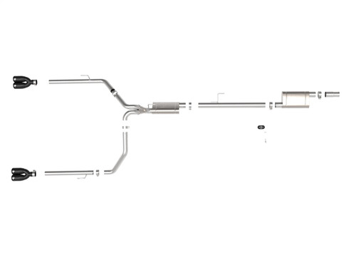 aFe Power 49-38084-B - Vulcan Series 3in-2-1/2in 304 SS Cat-Back 2020 Jeep Gladiator (JT) V6-3.6L w/ Black Tips aFe Power 49-38084-B - Vulcan Series 3in-2-1/2in 304 SS Cat-Back 2020 Jeep Gladiator (JT) V6-3.6L w/ Black Tips