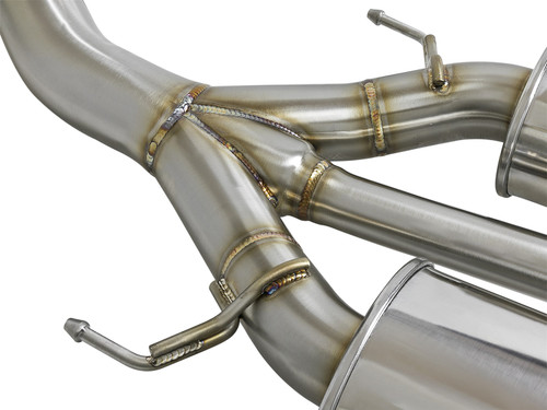 aFe Power 49-36623-P - Takeda 3in 304 SS Cat-Back Exhaust w/ Tri-Polished Tips 17-18 Honda Civic Type R L4 2.0L (t)