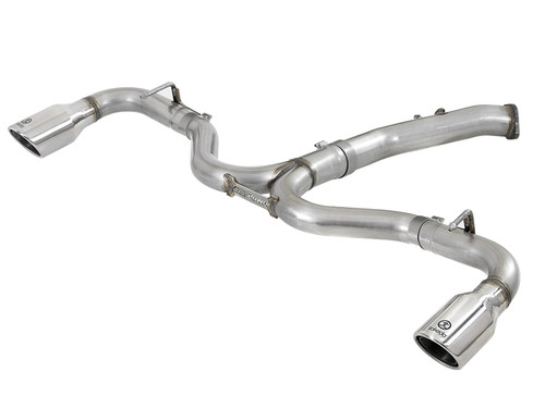 aFe Power 49-37002-1P - Takeda 3in-2.5in SS Axle-Back Exhaust w/Polished Tips 2018 Hyundai Elantra GT Sport I4-1.6L(t)