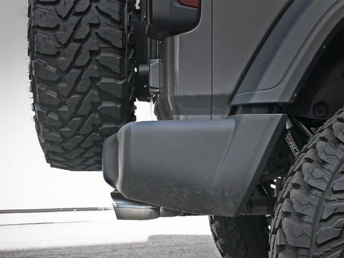 aFe Power 49-38071-P - Rebel Series 2.5in. 304 SS C/B Exhaust System 2018 Jeep Wrangler (JL) V6-3.6L - Polished Tip