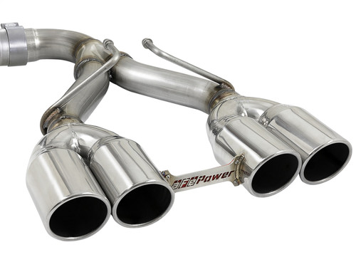 aFe Power 49-38071-P - Rebel Series 2.5in. 304 SS C/B Exhaust System 2018 Jeep Wrangler (JL) V6-3.6L - Polished Tip