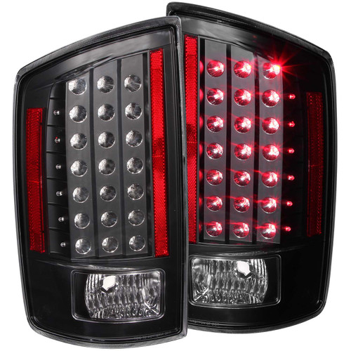 Anzo 311123 - 2006-2008 Dodge Ram 1500 LED Taillights Black