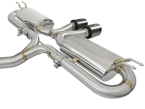 aFe Power 49-36618-B - Takeda 3in 304 SS Cat-Back Exhaust w/ Dual Center Black Tips 17+ Honda Civic Si (2dr) I4 1.5L