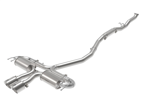 aFe Power 49-36624-P - Takeda 3in 304 SS Cat-Back Exhaust System w/Polished Tips 17-21 Honda Civic Sport L4-1.5L (t)