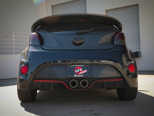 aFe Power 49-37019-P - Takeda 13-17 Hyundai Veloster L4-1.6L 2-1/2in 304 SS Axle-Back Exhaust w/ Polished Tips aFe Power 49-37019-P - Takeda 13-17 Hyundai Veloster L4-1.6L 2-1/2in 304 SS Axle-Back Exhaust w/ Polished Tips