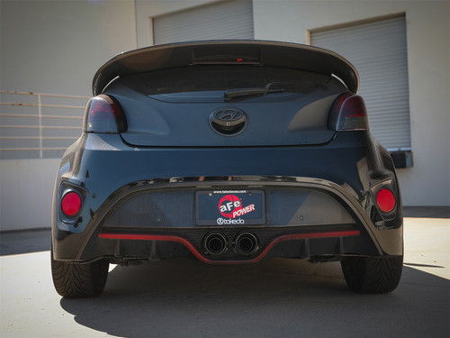 aFe Power 49-37019-C - Takeda 13-17 Hyundai Veloster L4-1.6L 2-1/2in 304 SS Axle-Back Exhaust w/ Carbon Fiber Tips aFe Power 49-37019-C - Takeda 13-17 Hyundai Veloster L4-1.6L 2-1/2in 304 SS Axle-Back Exhaust w/ Carbon Fiber Tips
