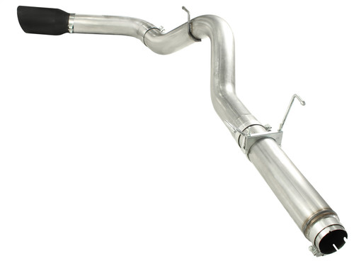 aFe Power 49-42016-B - MACHForce XP 5in DPF-Back 409SS Exhaust Dodge Diesel Trucks 07.5-12 L6-6.7L (td) Black Tip