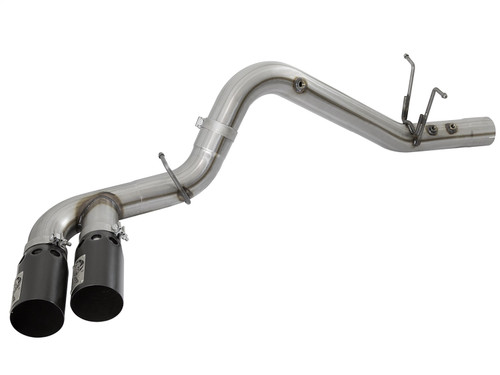 aFe Power 49-44089-B - Victory Series 4in 409-SS DPF-Back Exhaust w/ Dual Black Tips 2017 GM Duramax V8-6.6L(td) L5P aFe Power 49-44089-B - Victory Series 4in 409-SS DPF-Back Exhaust w/ Dual Black Tips 2017 GM Duramax V8-6.6L(td) L5P