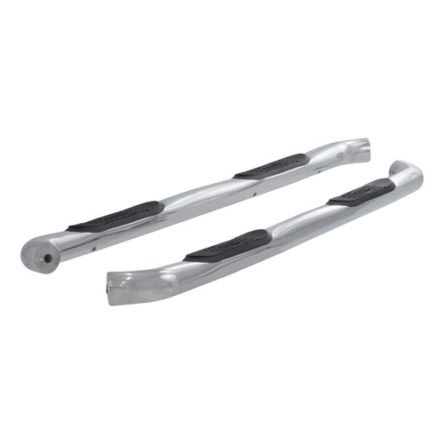 ARIES 203043-2 - 3" Round Polished Stainless Side Bars, Select Ford F-150, F-250, F-350
