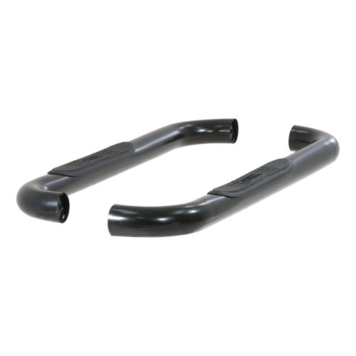 ARIES 203014 - 3" Round Black Steel Side Bars, Select Ford F-250, F-350 Super Duty