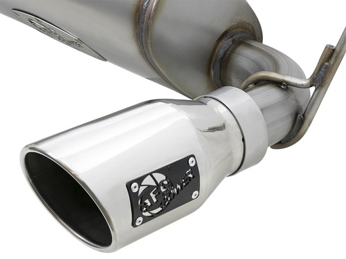 aFe Power 49-48061-P - Rebel Series 2.5in 409 SS Axle-Back Exhaust w/Polished Tips 07+ Jeep Wrangler (JK) V6 3.6L/3.8L