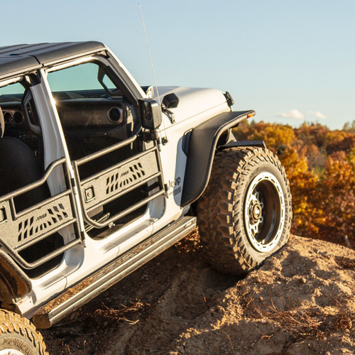 ARIES 1500200 - Jeep Wrangler JL, Gladiator Aluminum Front Tube Doors