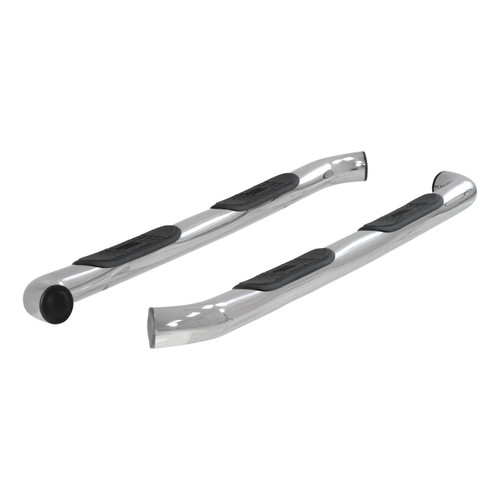 ARIES 203044-2 - 3" Round Polished Stainless Side Bars, Select Ford F-150, F-250, F-350