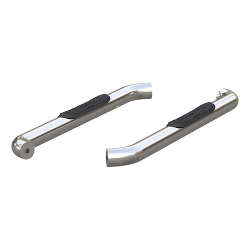 ARIES 203045-2 - 3" Round Polished Stainless Side Bars, Select Ford F-150, F-250, F-350
