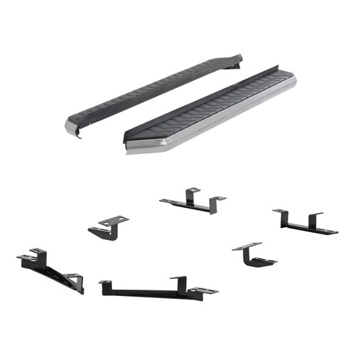 ARIES 2051014 - AeroTread 5" x 70" Polished Stainless Running Boards, Select Toyota Highlander