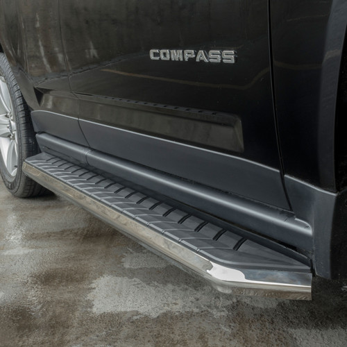 ARIES 2051008 - AeroTread 5" x 67" Polished Stainless Running Boards, Select Compass, Patriot
