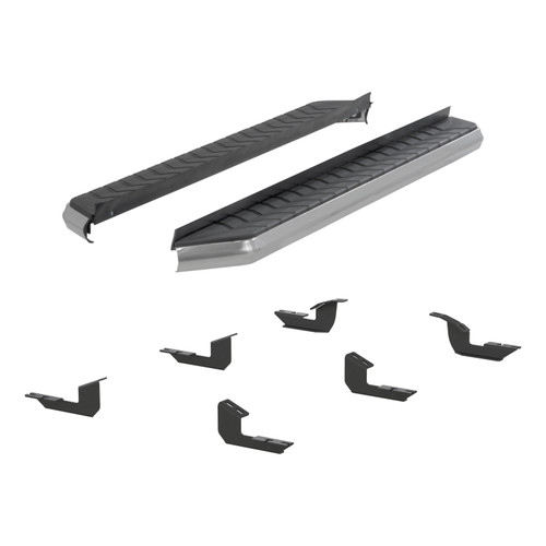 ARIES 2051027 - AeroTread 5" x 67" Polished Stainless Running Boards, Select Toyota 4Runner