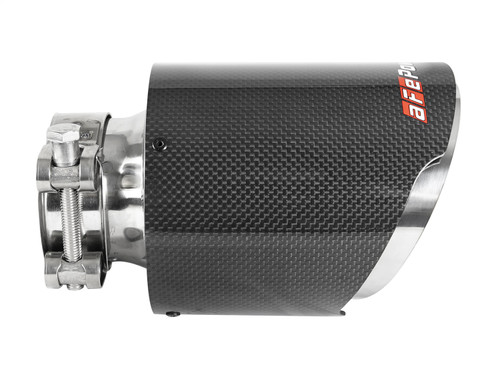 aFe Power 49T25454-C07 - MACH Force-Xp 304 SS Clamp-On Exhaust Tip 2.5in. Inlet / 4.5in. Outlet / 7in. L - Carbon Fiber