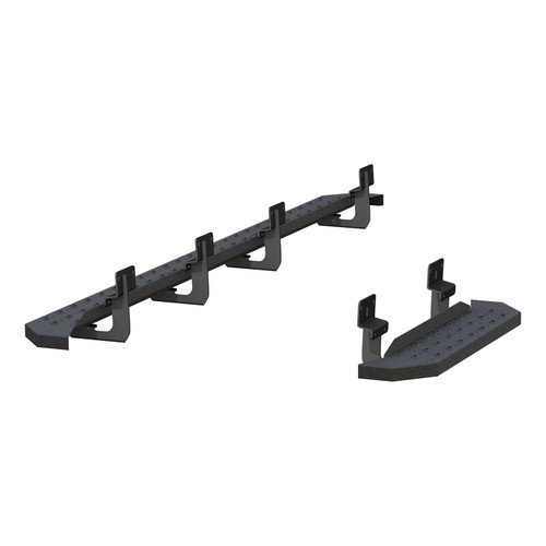ARIES 2055535 - RidgeStep 6-1/2in. x 96in.; 36in. Black Steel Running Boards; Select Ford Transi
