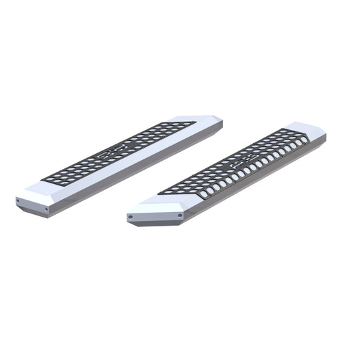 ARIES 2055853 - AdvantEDGE 5-1/2" x 53" Chrome Aluminum Side Bars (No Brackets)