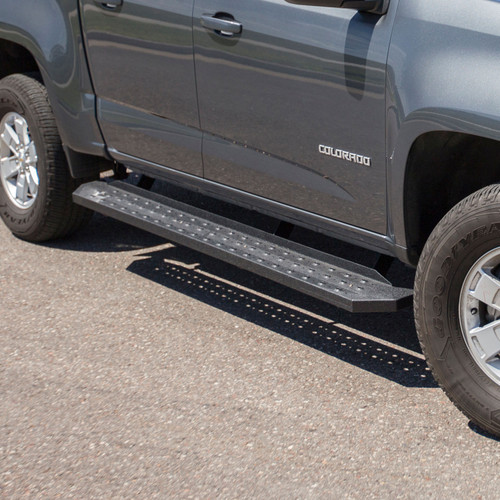 ARIES 2055533 - RidgeStep 6-1/2" x 85" Black Steel Running Boards, Select Colorado, Canyon