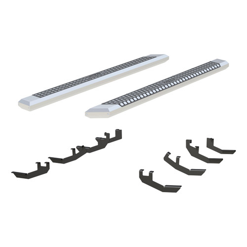 ARIES 2555030 - AdvantEDGE 5-1/2" x 85" Chrome Aluminum Side Bars, Select Honda Ridgeline