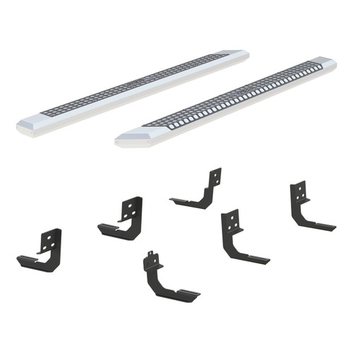 ARIES 2555026 - AdvantEDGE 5-1/2" x 91" Chrome Aluminum Side Bars, Select Dodge, Ram 2500, 3500