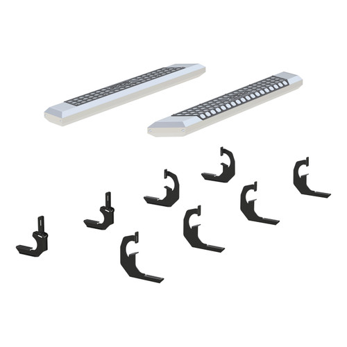 ARIES 2555020 - AdvantEDGE 5-1/2" x 53" Chrome Aluminum Side Bars, Select Silverado, Sierra