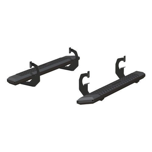ARIES 2556001 - AdvantEDGE 5-1/2" x 53" Black Aluminum Side Bars, Select Silverado, Sierra