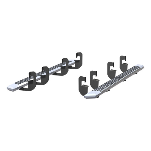 ARIES 2555015 - AdvantEDGE 5-1/2" x 91" Chrome Aluminum Side Bars, Select Silverado, Sierra Crew