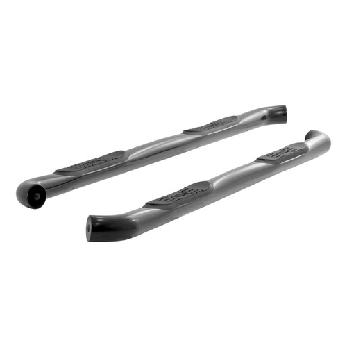 ARIES 213043 - 3" Round Black Stainless Side Bars, Select Ford F-150, F-250, F-350