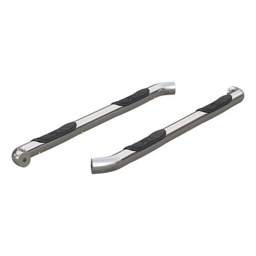 ARIES 209042-2 - 3" Round Polished Stainless Side Bars, Select Nissan Titan, XD