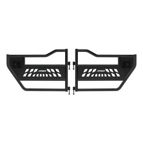 ARIES 25009 - Jeep Wrangler JK Aluminum Rear Tube Doors