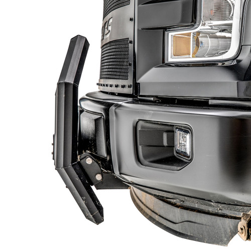 ARIES 2163100 - AdvantEDGE 5-1/2" Black Aluminum Bull Bar with Lights, Select Ford F-150