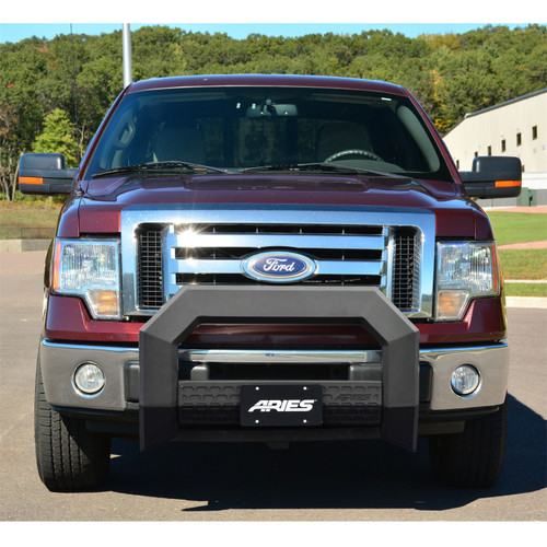 ARIES 2163002 - AdvantEDGE 5-1/2in. Black Aluminum Bull Bar; Select Ford F250; F350; F450; F550