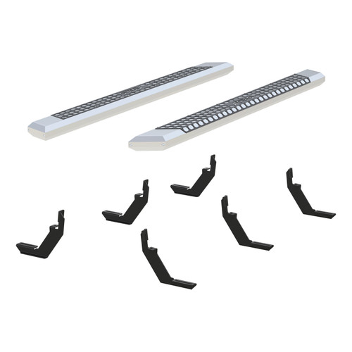 ARIES 2555043 - AdvantEDGE 5-1/2" x 75" Chrome Aluminum Side Bars, Select Colorado, Canyon