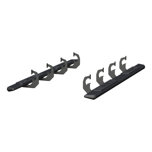 ARIES 2558047 - AscentStep 5-1/2" x 91" Black Steel Running Boards, Select Chevrolet, GMC