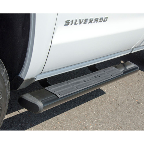 ARIES 4445017 - 6" x 53" Black Aluminum Oval Side Bars, Select Ford F-150