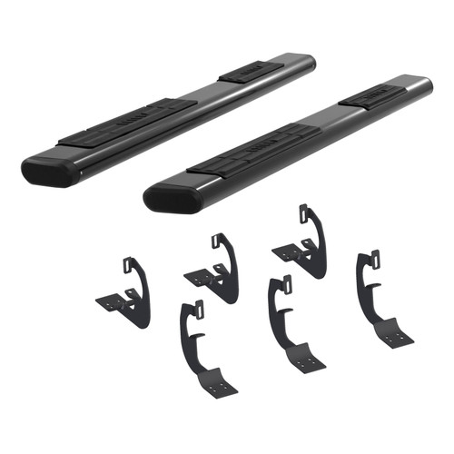 ARIES 4445031 - 6" x 85" Black Aluminum Oval Side Bars, Select Toyota Tundra
