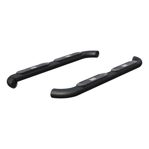 ARIES AL235040 - Big Step 4" Black Aluminum Round Side Bars, Select Dodge, Ram 1500