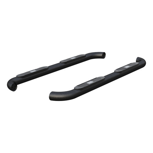 ARIES AL235041 - Big Step 4" Black Aluminum Round Side Bars, Select Dodge, Ram 1500, 2500, 3500