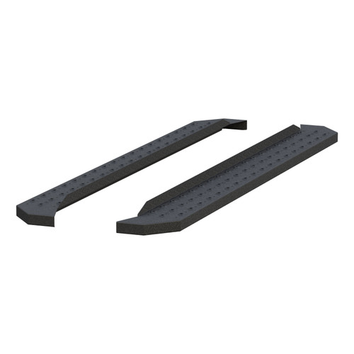 ARIES C2875 - RidgeStep 6-1/2" x 75" Black Steel Running Boards (No Brackets)